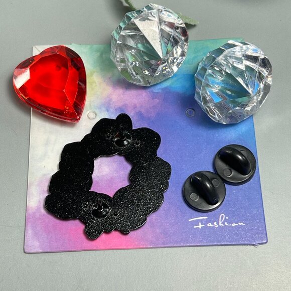 Seven Dwarfs Wreath Lapel Pin Snow White Princess Pin Badge Brooch Jewelry - Picture 5 of 8